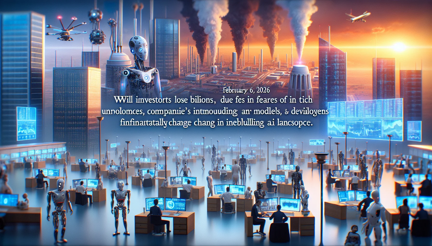 AI News Digest hero image for 2026-02-06 - AI-markt in turbulentie: miljarden verdampen, OpenAI en Anthropic intensiveren strijd