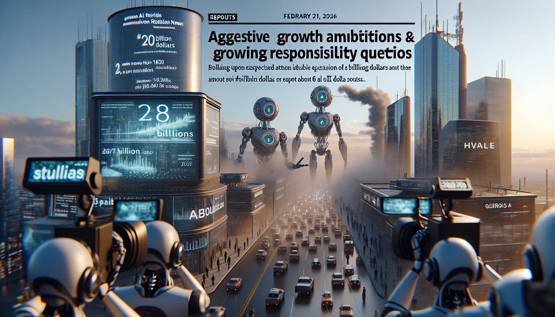 AI News Digest hero image for 2026-02-21 - OpenAI streeft naar $280 miljard omzet in 2030 met veiligheidskwesties in focus